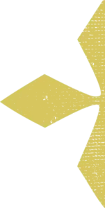 Half of a cross-shaped icon